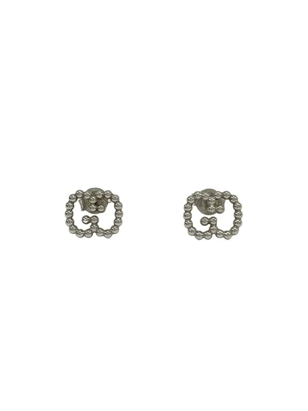 Gucci Earrings Interlocking Silver